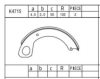 MITSUBISHI MC837658 Brake Shoe Set